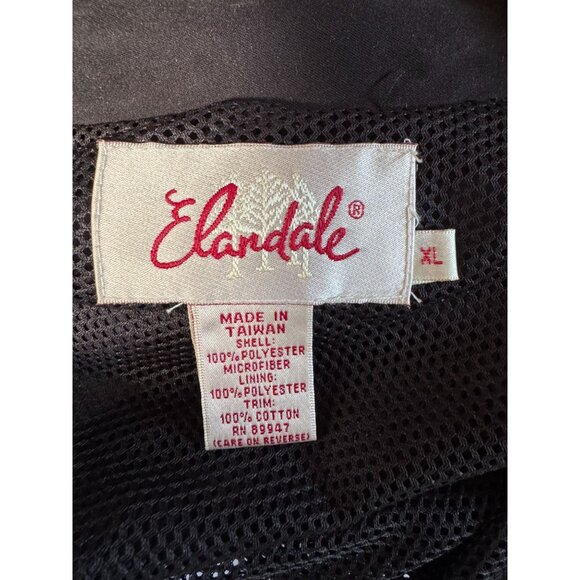 Vintage Elendale Colonial Country Club Embroidered Black Vest XL 100% Polyester - Picture 5 of 16